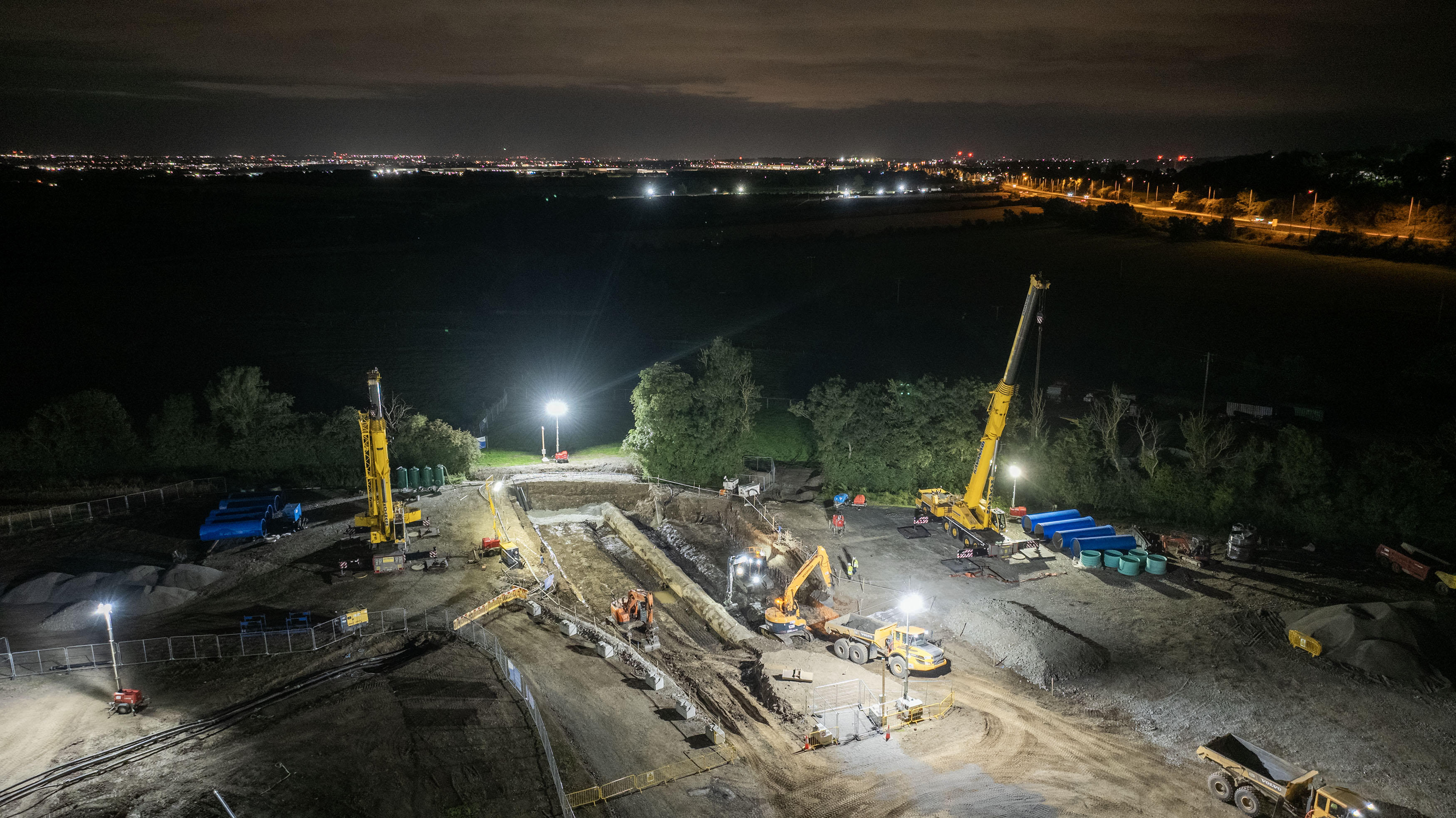 Overnight works on the Ballymore Eustace to Saggart repair