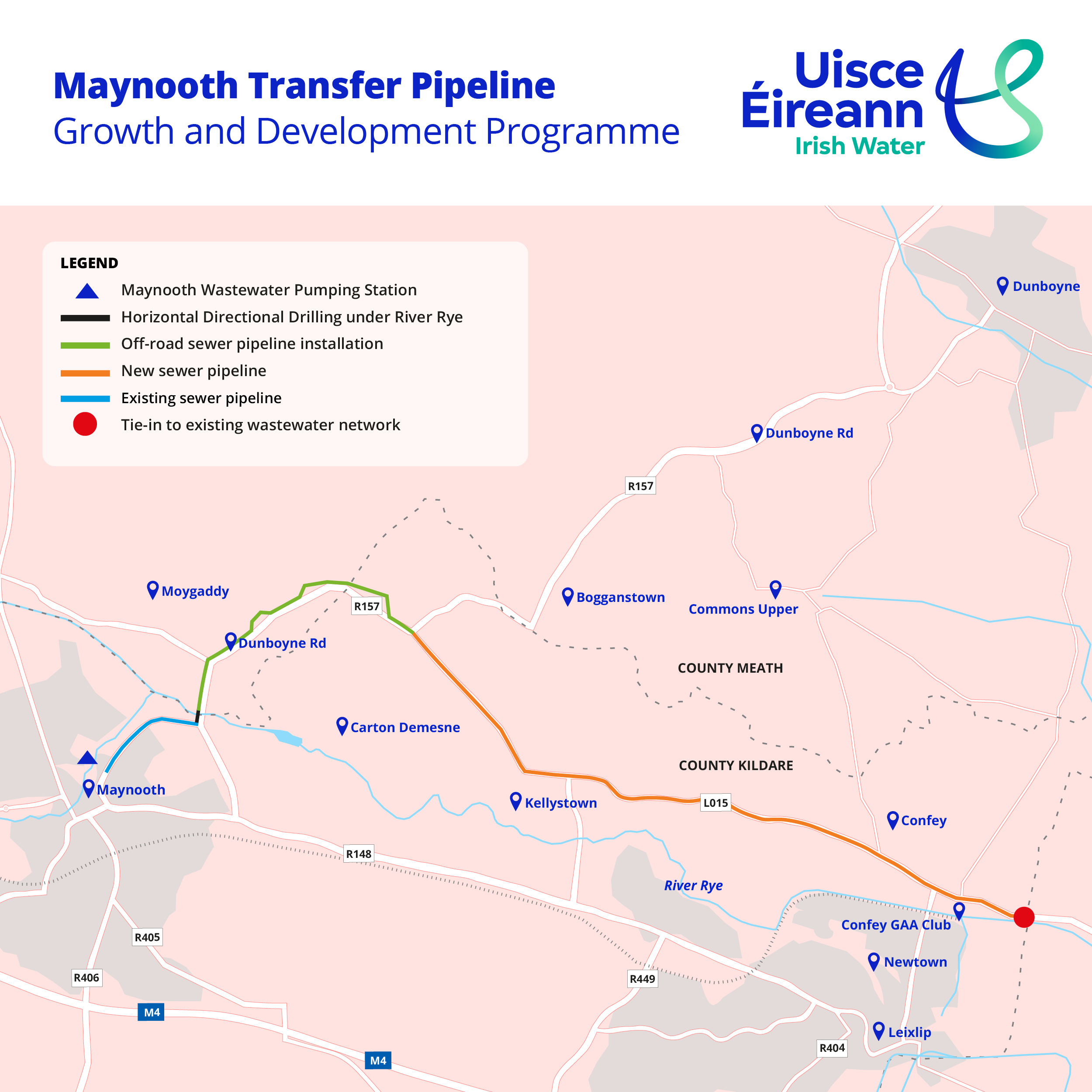 Maynooth Transfer Pipeline Map