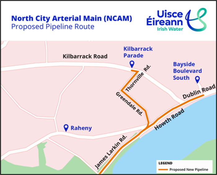 Howth Road works