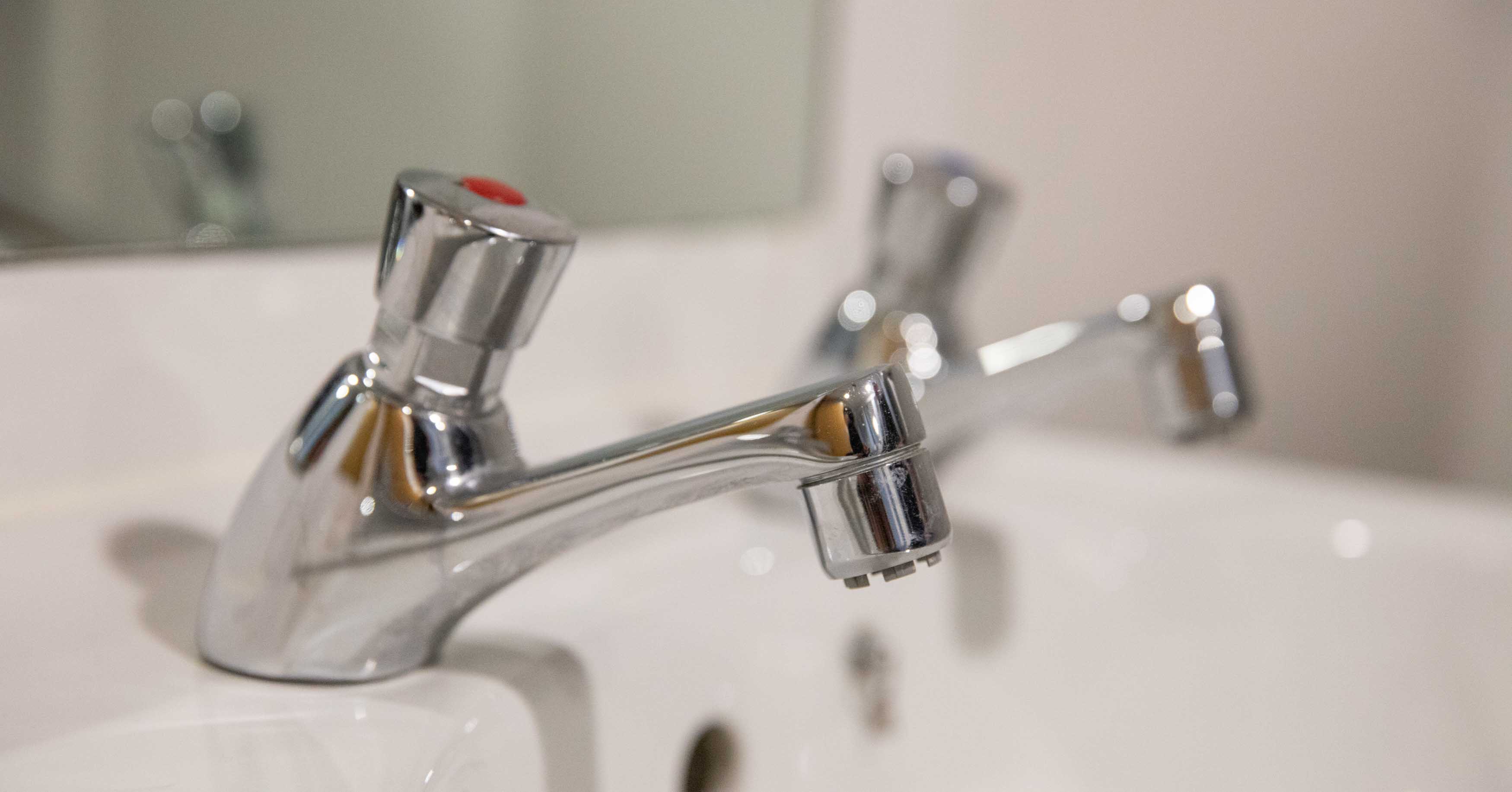 Taps in a sink