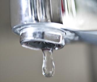 a plugged water faucet