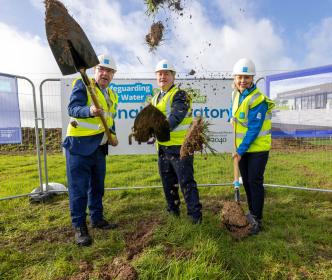 Sod turning at the National Laboratory