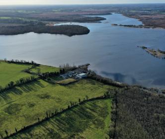 Aerial view of Lough Forbes Water Treatment plant
