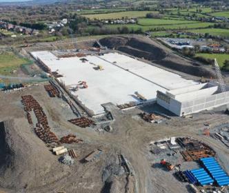 Saggart reservoir construction site
